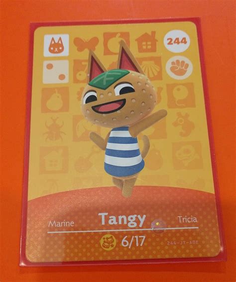 Tangy Amiibo Card #244 Animal Crossing New Horizons Never Scanned *Mint* | eBay