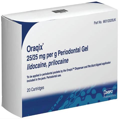 ORAQIX PERIODONTAL ANAES GEL 20 x 1.7g - CTS Dental Supplies