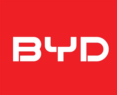 BYD Brand Logo Car Symbol Name White Design China Automobile Vector ...