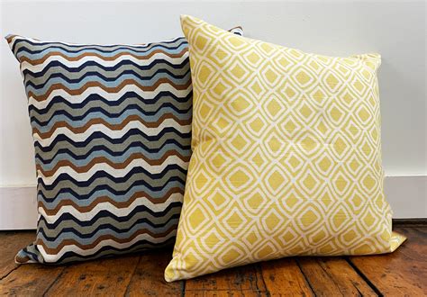 Geometric Patterned Throw Pillows – Cloth and Stitch