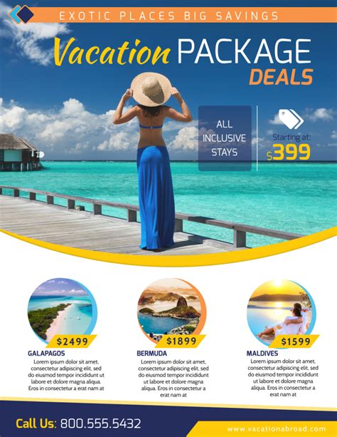 Vacation Packages Flyer Template | MyCreativeShop