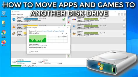 How to Move Installed Applications and Games to another Disk Drive 2020 ...