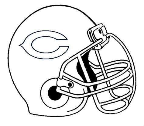 chicago bears helmet | Bear coloring pages, Football coloring pages ...