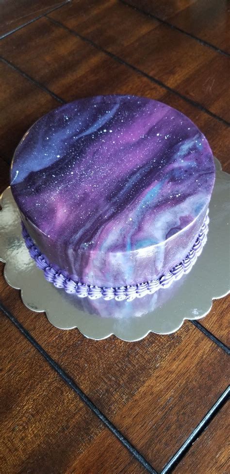 Pin by Kevin Wiley on Mirror | Galaxy cake, Purple cakes birthday, Cute ...