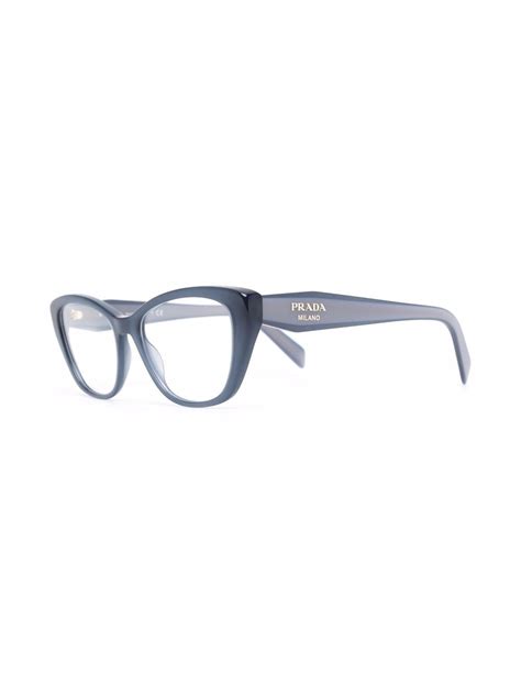 Prada Eyewear cat-eye Frame Glasses | Blue | FARFETCH