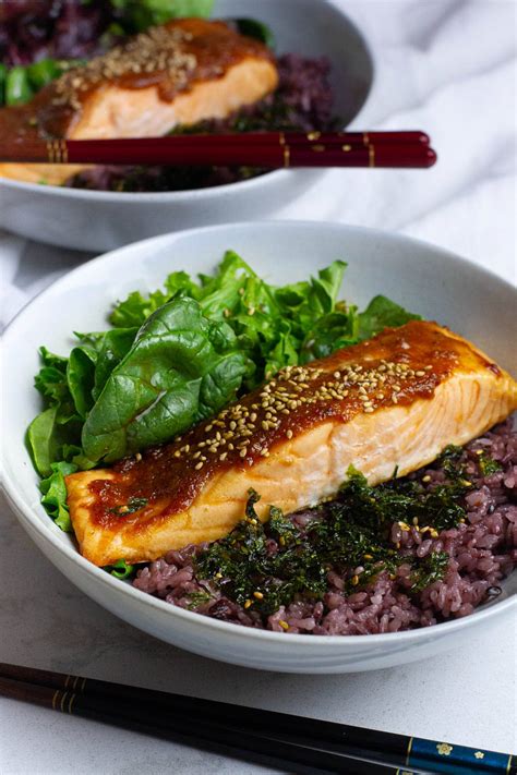 Sweet Miso Glazed Salmon - Plates by Nat