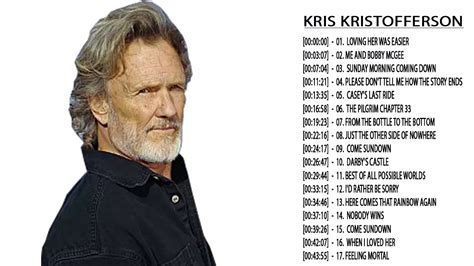 Kris Kristofferson Greatest Hits || Top 20 Songs Of Kris Kristofferson ...