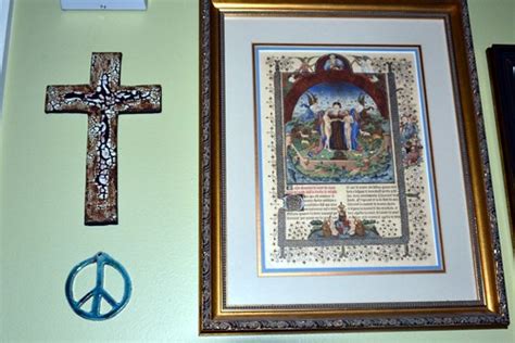 Peace Sign Placed | I hung it under one a pottery crucifix a… | Flickr