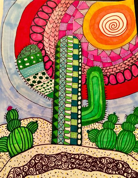 My desert scene #cactuscraft #cactuscraft #Desert #Scene | Pintura de ...