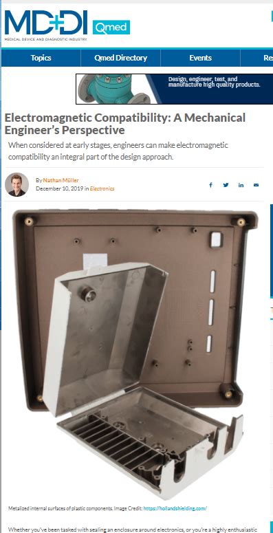 Electromagnetic Compatibility: A Mechanical Engineer’s Perspective