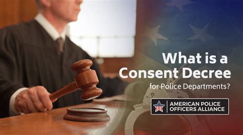 What is a Consent Decree for Police Departments?