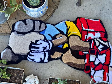 Custom hand made tufted rugs tufting hypebeast anime | Etsy