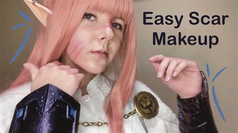 Technoblade Easy Scar Makeup + Online Makeup Academy Review - YouTube