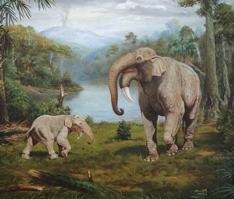 Deinotherium giganteum life restoration by Petr Modlitba | prehistorico elefantes | Pinterest ...