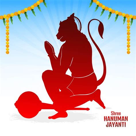 Free Vector | Lord hanuman on religious background for sri hanuman ...