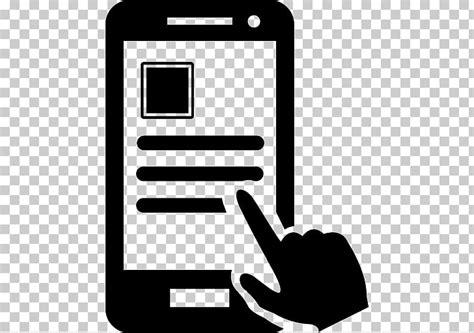 mobile app black and white - Clip Art Library