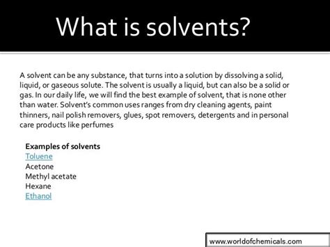 Solvent Effects on Chemical Reaction