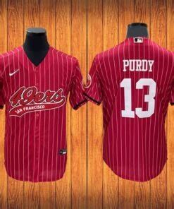 49ers Brock Purdy Baseball Styled Jersey – US Sports Nation