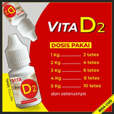 Vita D2 Obat Virus Kucing Obat Flu Berat Obat Pilek Kucing Obat Batuk ...