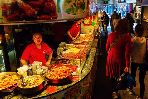 Food Stall at Camden Market, London, UK Editorial Photography - Image of district, market: 76029117