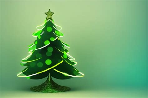 Free Green Christmas Tree Background