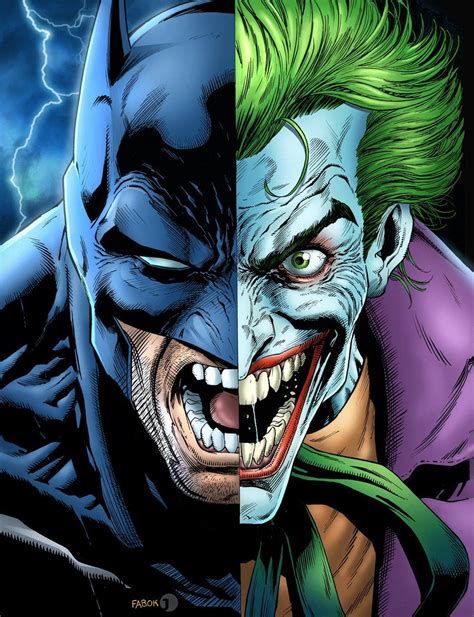 Batman and the Joker by Jason Fabok Batman Joker Art, Batman Canvas Art, Joker Comic, Batman ...