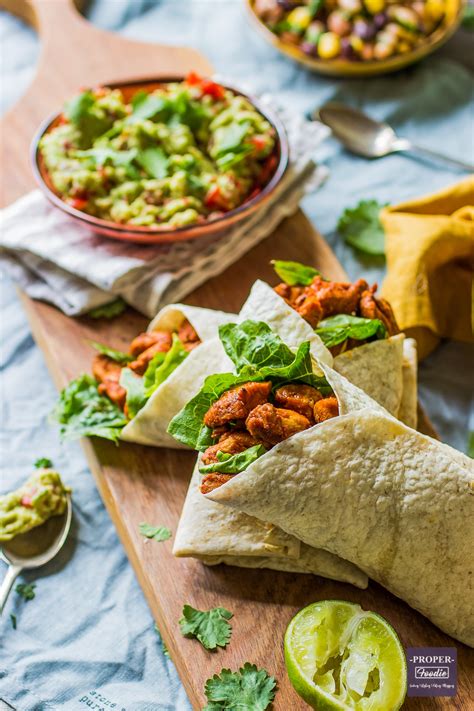 Healthy Chicken Wraps - ProperFoodie