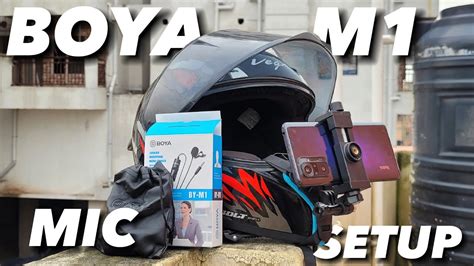 Boya M1 mic for motovlogging | Boya m1 mic setup on Vega Bolt Bunny #boya #m1 #vega #bolt #setup ...