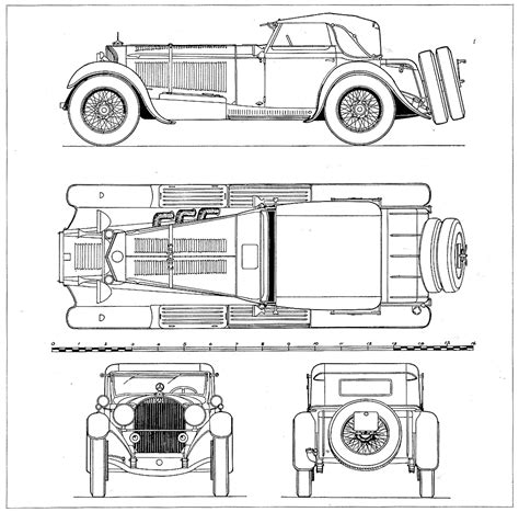 Free Antique car blueprints with Best Inspiration | Antique and Classic ...