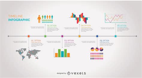 Infografik Zeitleiste - Vektor Download