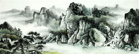 Chinese Painting: Mountain and water - Chinese Painting CNAG220843 ...