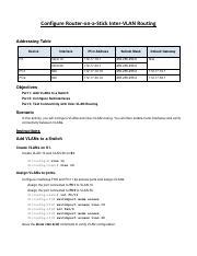 Configure Router-on-a-stick.pdf - Configure Router-on-a-Stick Inter-VLAN Routing Addressing ...