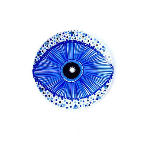 Blue Evil Eye Decor Plate Evil Eye Decor Boho Decor Boho - Etsy | Eye ...