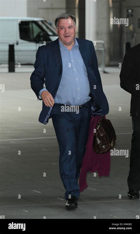 Ed Balls, Strictly Come Dancing contestant seen at the BBC studios ...