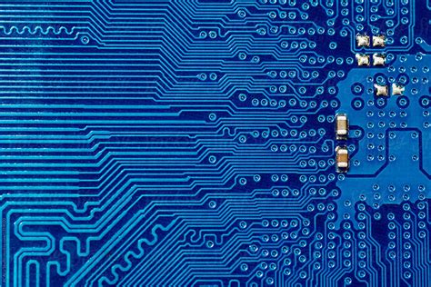 "Blue Printed Circuit Board Background" by Stocksy Contributor "ACALU ...