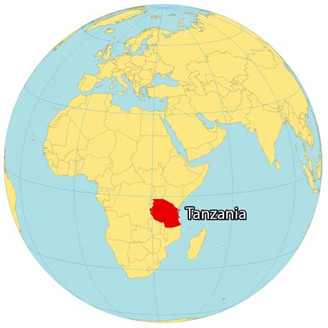 Tanzania In World Map