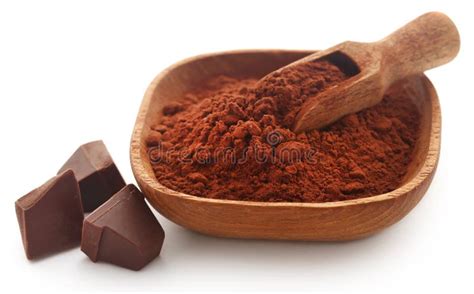 Cacao Powder with Dark Chocolate Stock Photo - Image of ground, instant ...