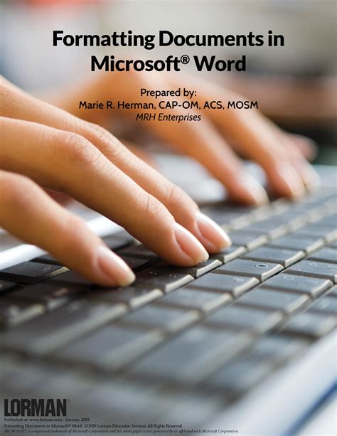 Formatting Documents in Microsoft® Word — White Paper | Lorman ...