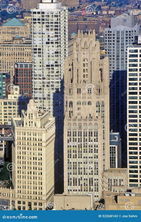 Chicago Tribune Building, Chicago, Illinois Editorial Stock Photo ...