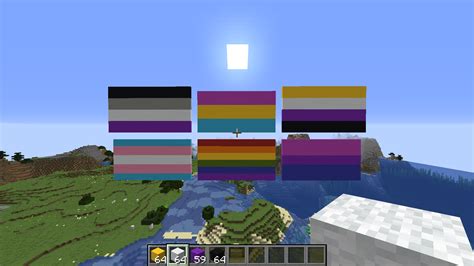 How To Make A Rainbow Flag Banner In Minecraft