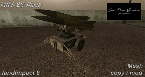 Second Life Marketplace - MIM-23 HAWK Rocket Launcher mesh