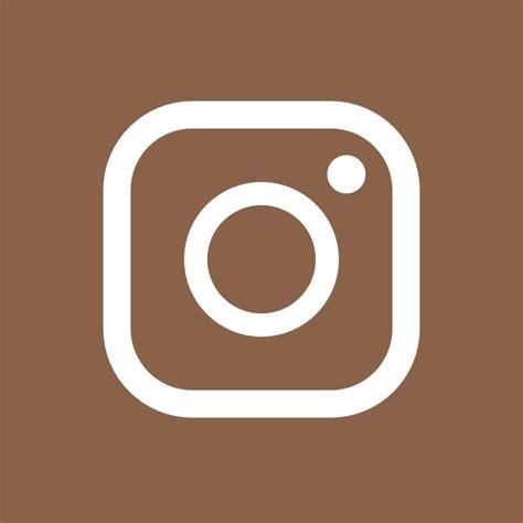 Brown App Icon For Instagram in 2022 | Instagram logo, Ios app icon ...