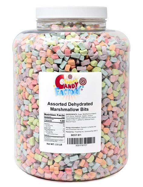 Buy Assorted Dehydrated Marshmallow Bits in Jar, 2.5 Pounds Online at ...