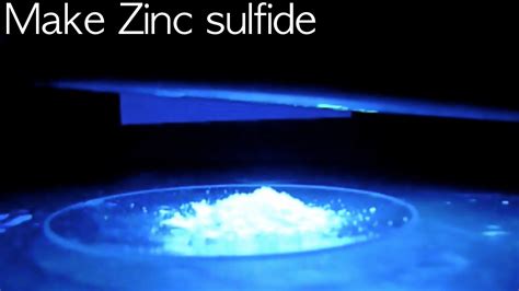 Make Zinc Sulfide (Glow in the dark) - YouTube