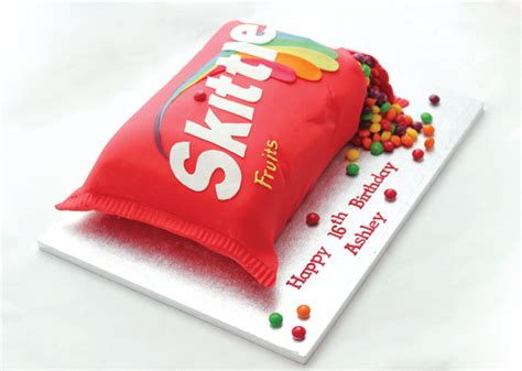 Skittles Cake - Cakey Goodness