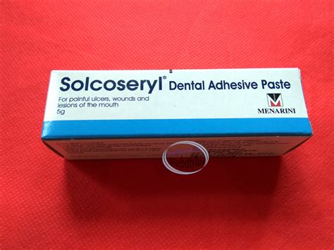 Solcoseryl Dental Adhesive Paste 5g ulcers pain relief Oral Care