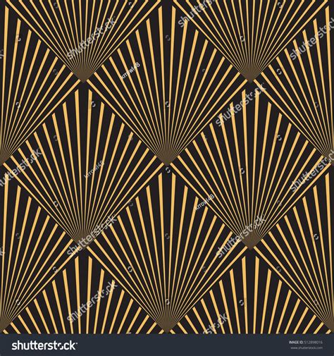 Art Deco seamless vintage wallpaper pattern. Geometric decorative pattern. Art Nouveau seamless ...