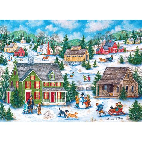 "Snow Day" ~ a 1000 piece jigsaw puzzle by Masterpieces Puzzle Co ...