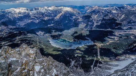 Eibsee von Zugspitze Foto & Bild | landschaft, berge, gipfel und grate Bilder auf fotocommunity