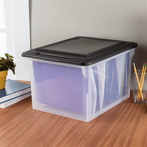 Sterilite, File Box, Black - Walmart.com